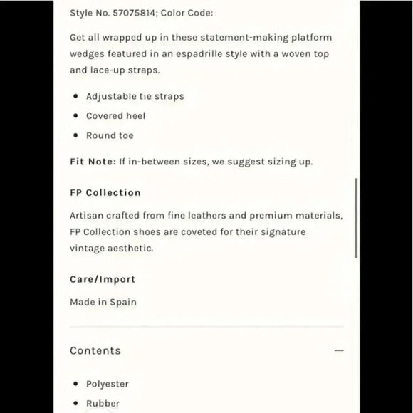 Free People Frida wrap black crochet platform - Picture 7 of 7